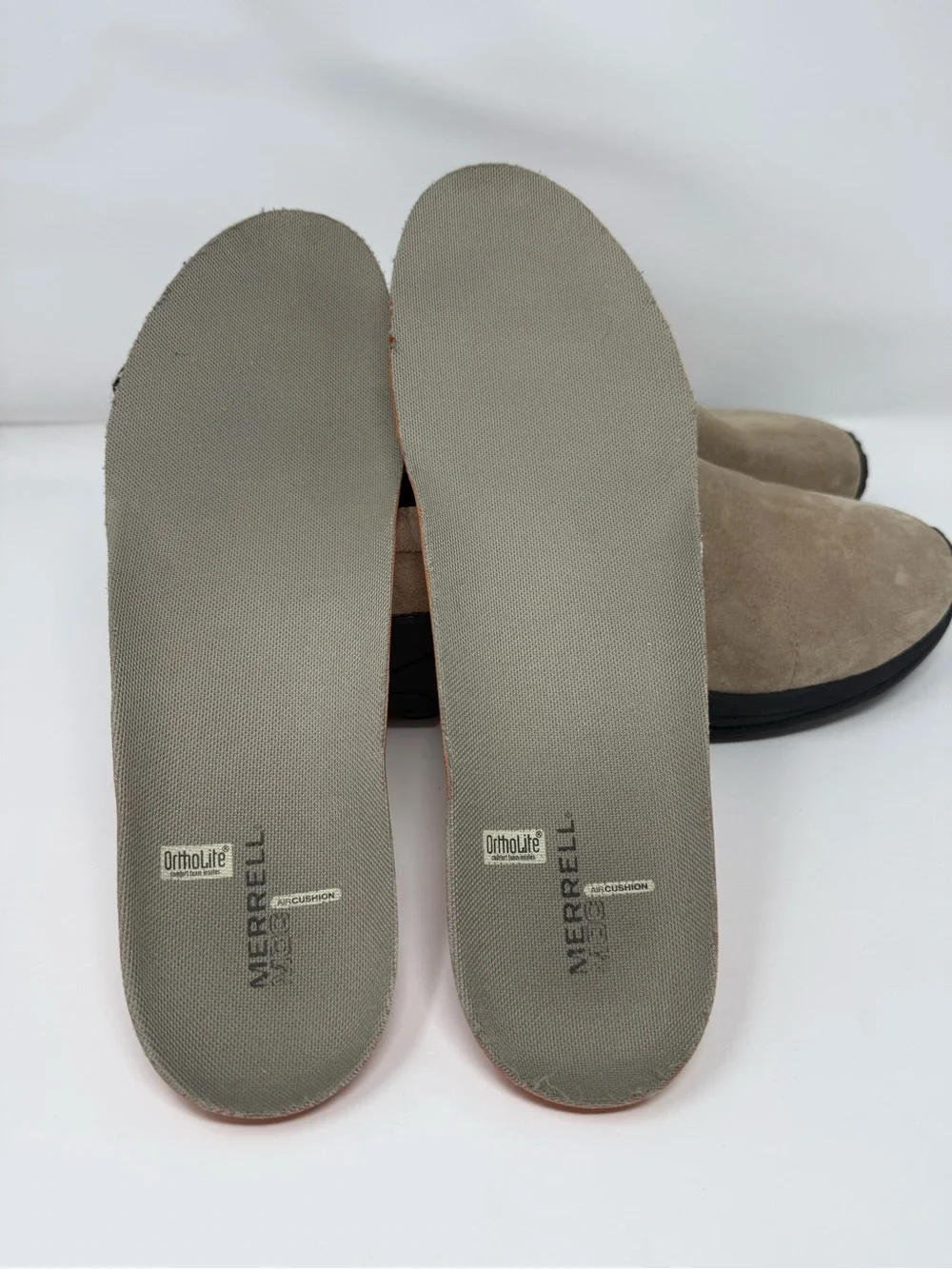 Merrell Taupe Suede Slip-On Loafers